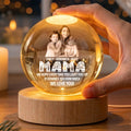 Custom Photo Crystal Globe Lamp For Grandma