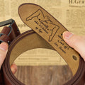 Romantic engraved leather belt gift for husband and boyfriend