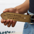 Personalized leather belt gift for husband and boyfriend