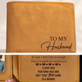 To my husband personalized leather wallet romantic gift for husband