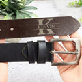Personalized husband leather belt anniversary gift