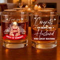 Personalized Whiskey Glass For Husband Romantic Gift From Wife