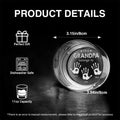 Personalized engraved whiskey glass size chart and product details