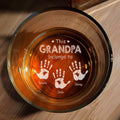 Our Grandpa personalized engraved whiskey glass gift from grandkids