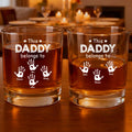 Our Daddy personalized whiskey glass gift for dad and grandpa