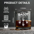 Personalized whiskey glass size chart and product specifications