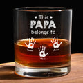 Personalized whiskey tumbler Father's Day gift for dad