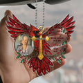 Personalized remembrance car hanger with photo