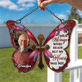 Custom photo butterfly memorial window hanging sympathy gift