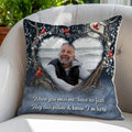 Personalized remembrance suncatcher displayed in window