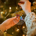 Personalized remembrance butterfly ornament hanging display with custom photo