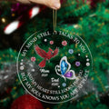Custom photo memorial butterfly ornament sympathy keepsake for loved one
