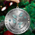 Custom photo dragonfly remembrance ornament sympathy gift for loved one