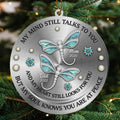 Memorial dragonfly acrylic ornament product details and size guide
