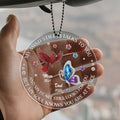 Custom photo memorial acrylic car charm sympathy gift for loved one