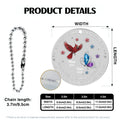 Memorial acrylic car hanger size guide personalized remembrance keepsake