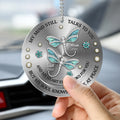 Custom photo memorial acrylic car charm sympathy gift for loved one