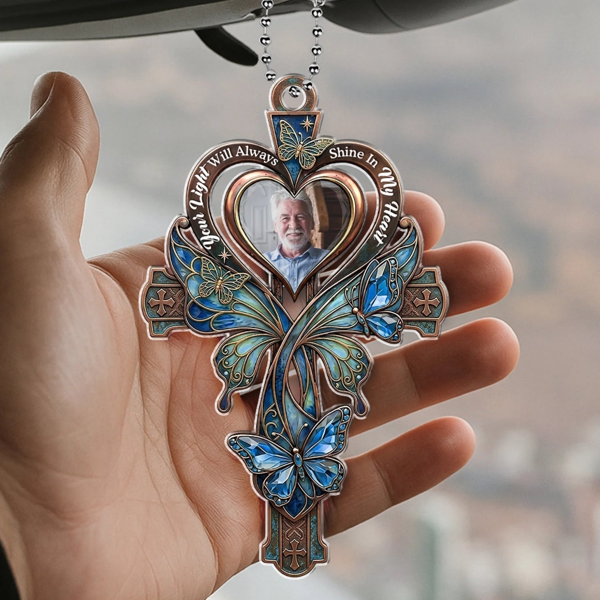 Memorial Photo Car Hanger