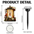Personalized Memorial Garden Solar Lantern Size Guide and Product Specifications