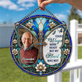Personalized Memorial Acrylic Suncatcher Displayed on Window