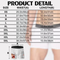 Personalized Men's Boxer Brief Size Chart and Product Details