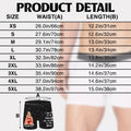 Personalized Men's Boxer Brief Size Guide and Product Details