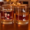 Personalized F*cking Love You Whiskey Glass with Custom Names