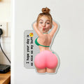 Back View of Personalized Squishy Fridge Magnet