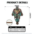 Personalized Memorial Car Visor Clip Product Details and Size Guide