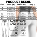 Women's Personalized Leggings Size Chart and Product Details