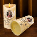 Personalized Flameless Memorial LED Candle Side View