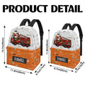 Personalized Riding Vehicle Backpack Size Guide and Product Details