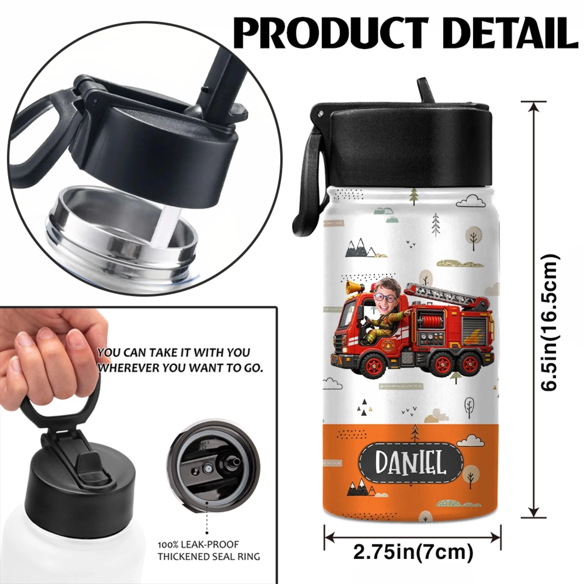Personalized Riding Vehicle Water Bottle Product Details and Features