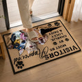 Funny Personalized Pet Welcome Rug for Front Door