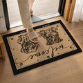 Custom Welcome Rug with Dog Portrait