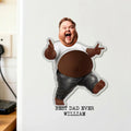 Personalized Father Figure Squishy Fridge Magnet with Custom Photo