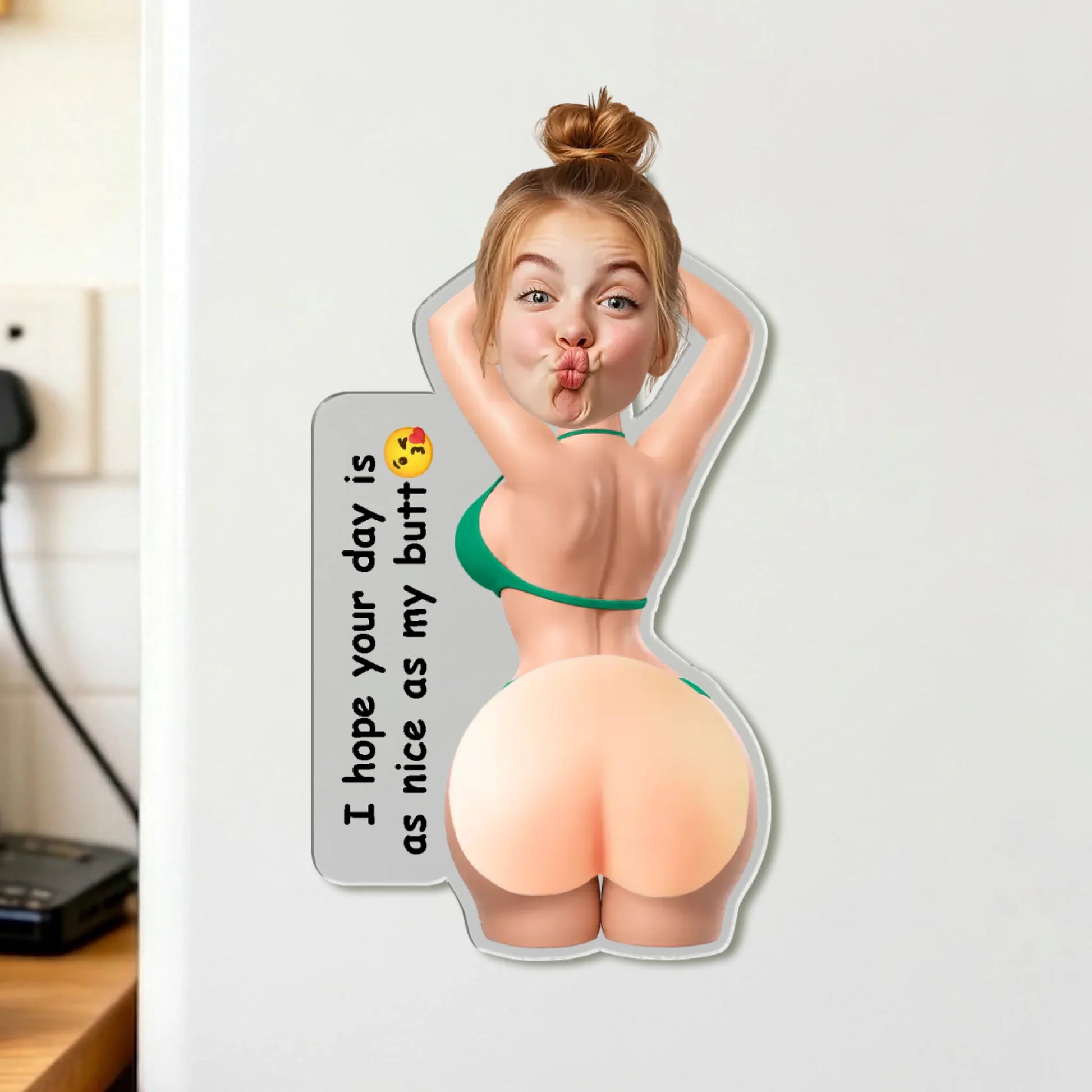 Personalized Funny Fridge Magnet with Custom Photo