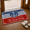 Custom Coastal Welcome Mat for Beach House