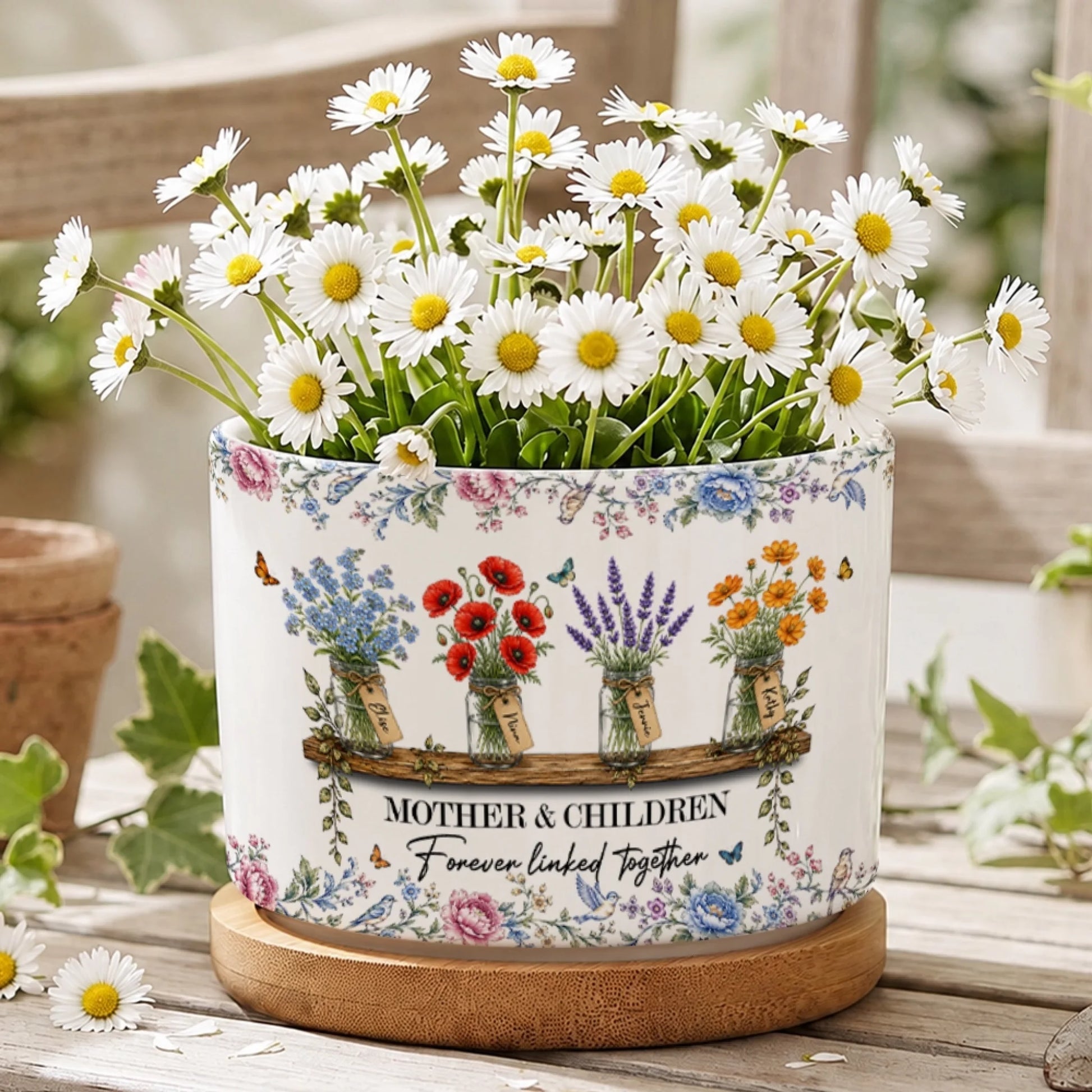 Decorative Personalized Ceramic Planter for Home