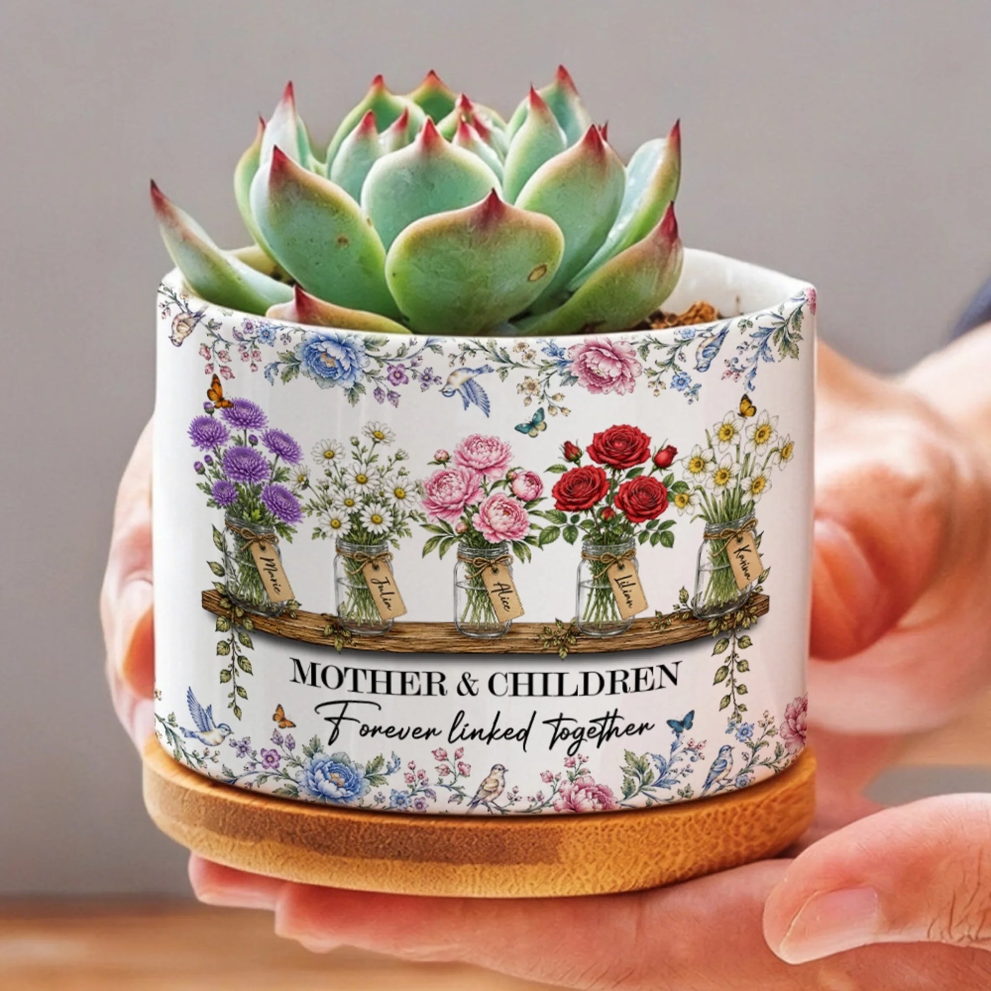 Custom Succulent Planter with Personalized Design