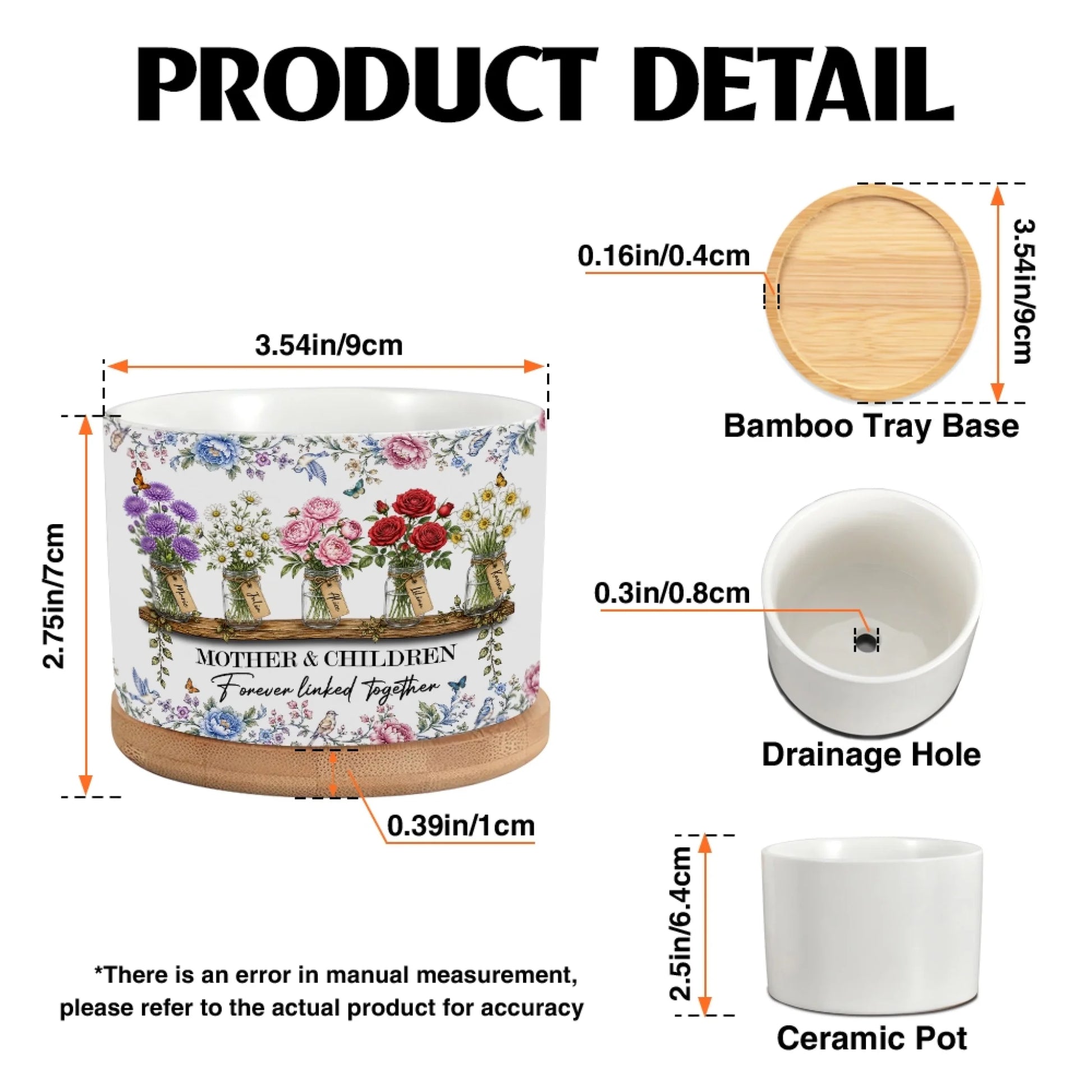 Personalized Ceramic Flower Pot Product Details