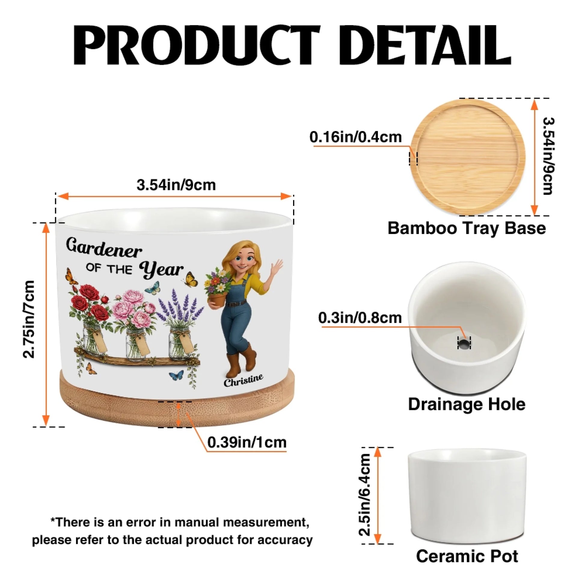 Personalized Plant Pot Product Details
