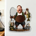 Custom Fishing Father Figure Fridge Magnet