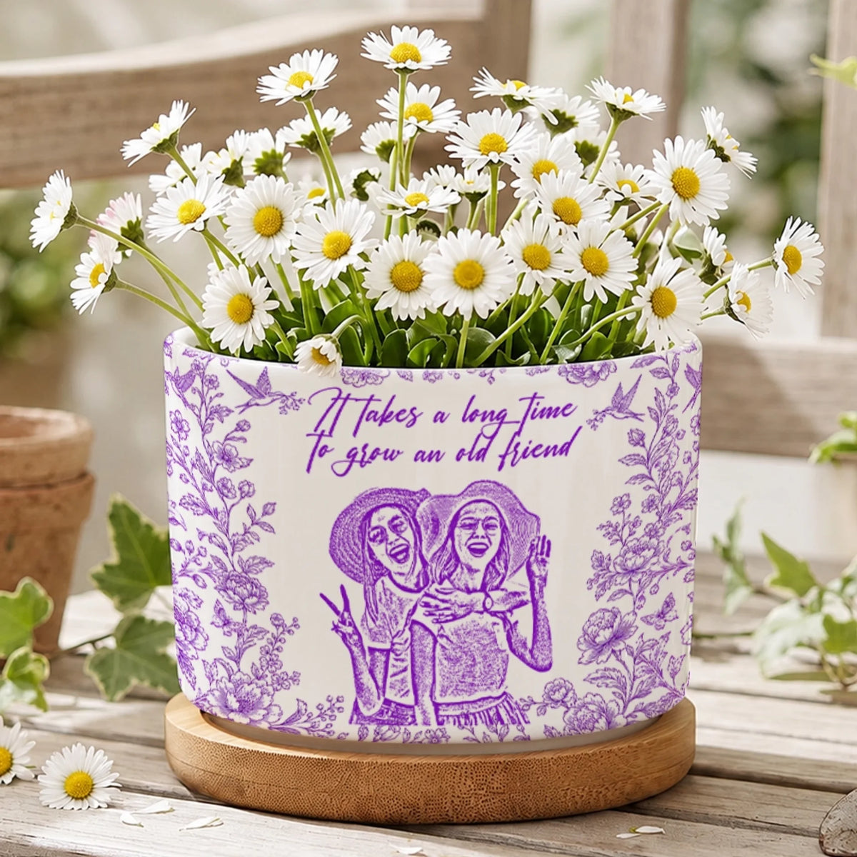 Custom Friendship Succulent Planter Gift for Best Friend