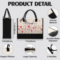 Personalized Birth Flower Tote Bag Product Details