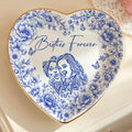 Heart Shaped Personalized Best Friend Jewelry Dish