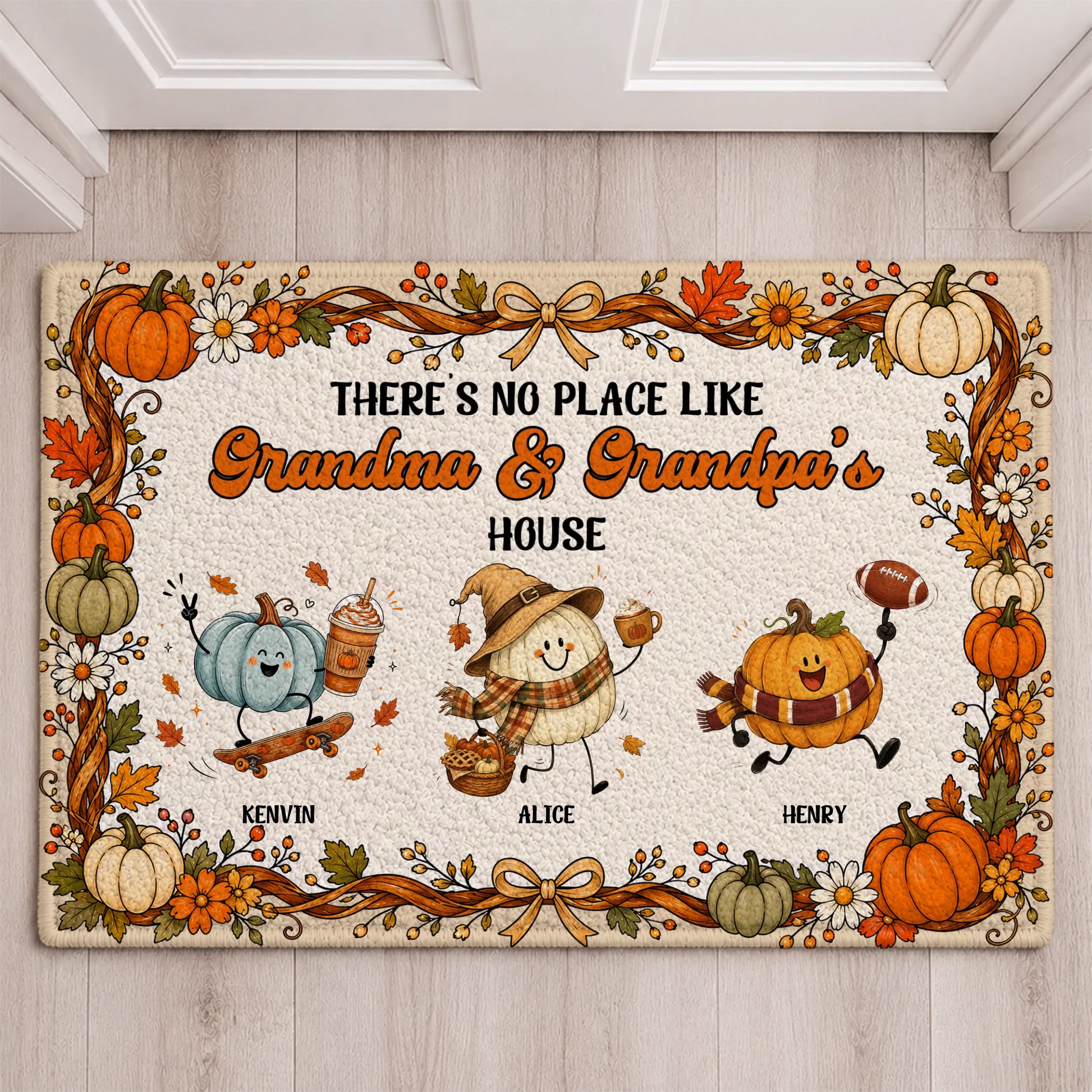 Personalized Grandparents House Doormat with Grandkids