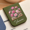 Personalized Birth Month Flower Magnetic Bookmark with Name