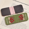 Floral Magnetic Bookmark Clipped to Book Page