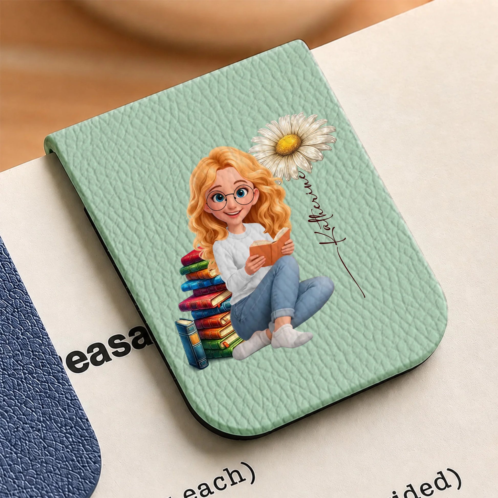 Custom Reading Girl Bookmark for Book Lovers